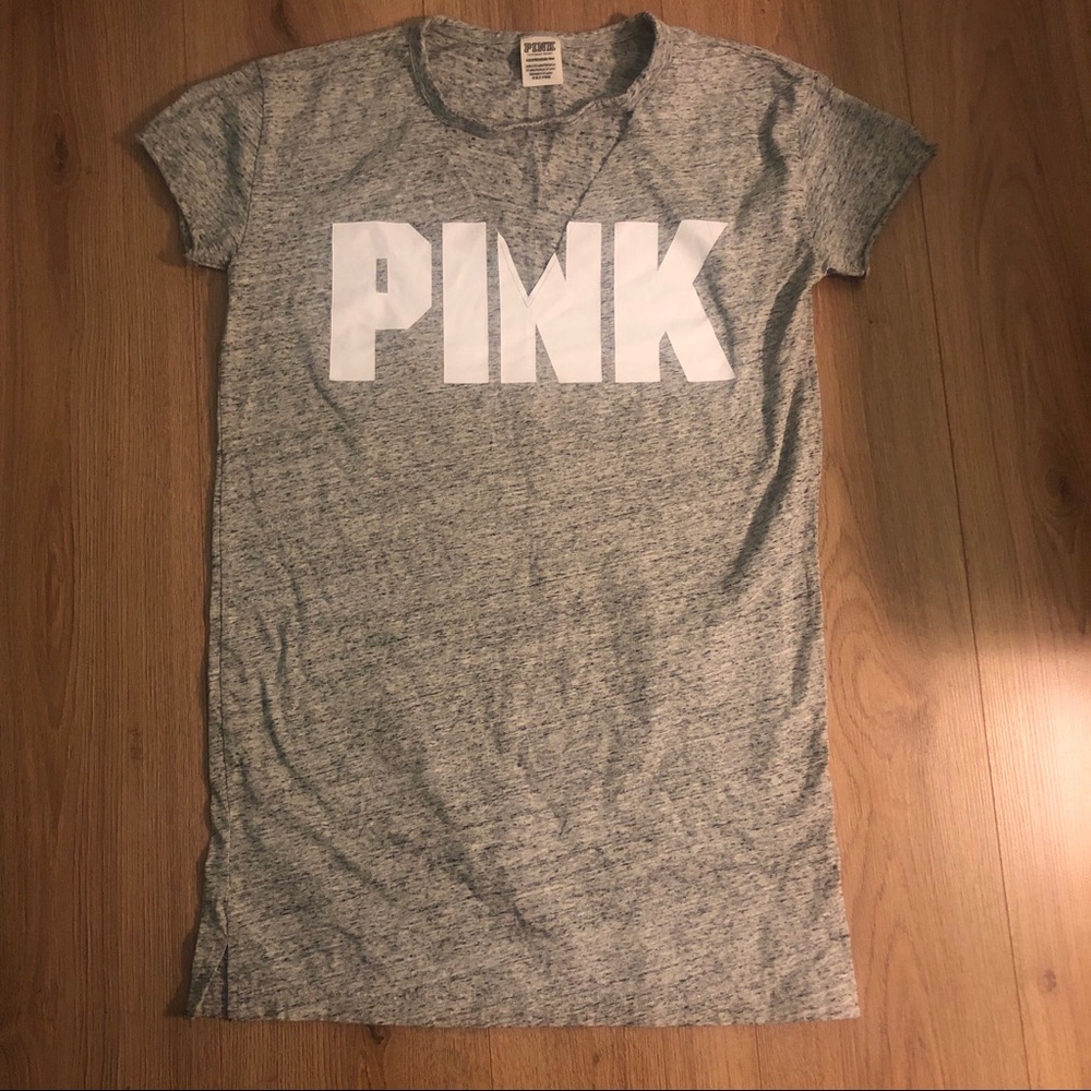 VS pink T-shirt dress